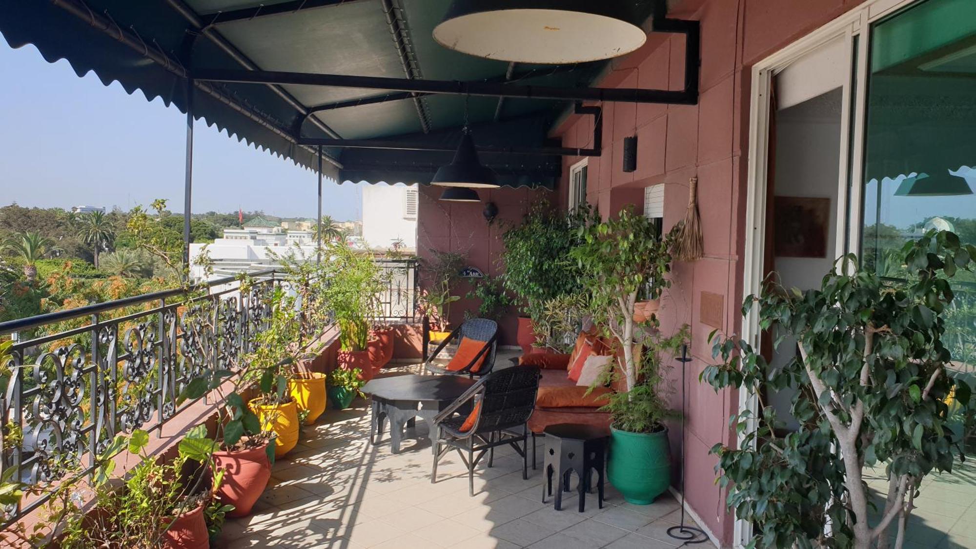 Appartement Agreable Avec 2 Tres Belles Terrasses Au Coeur De Rabat Exteriör bild